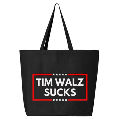 Tim Walz Sucks Funny Presidential Election 2024 Anti Liberal 25L Jumbo Tote