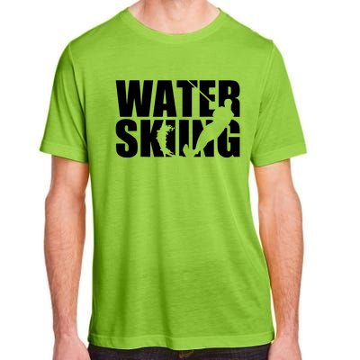 The Water Skiing Silhouette Design Adult ChromaSoft Performance T-Shirt