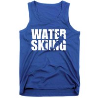 The Water Skiing Silhouette Design Tank Top