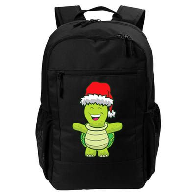 Turtle With Santa Hat Cute Turtle Christmas Daily Commute Backpack