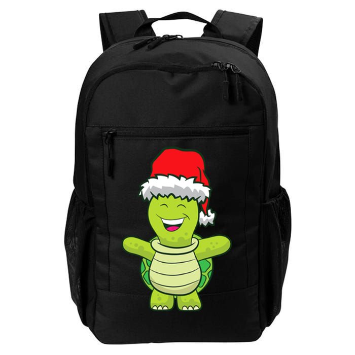 Turtle With Santa Hat Cute Turtle Christmas Daily Commute Backpack