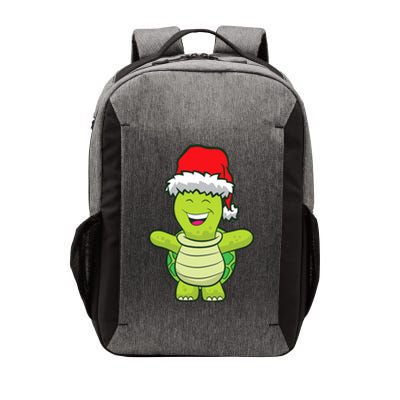 Turtle With Santa Hat Cute Turtle Christmas Vector Backpack