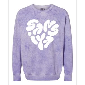 Thegrefg Wearing Saiyans CorazóN Saiyans V.2 Colorblast Crewneck Sweatshirt