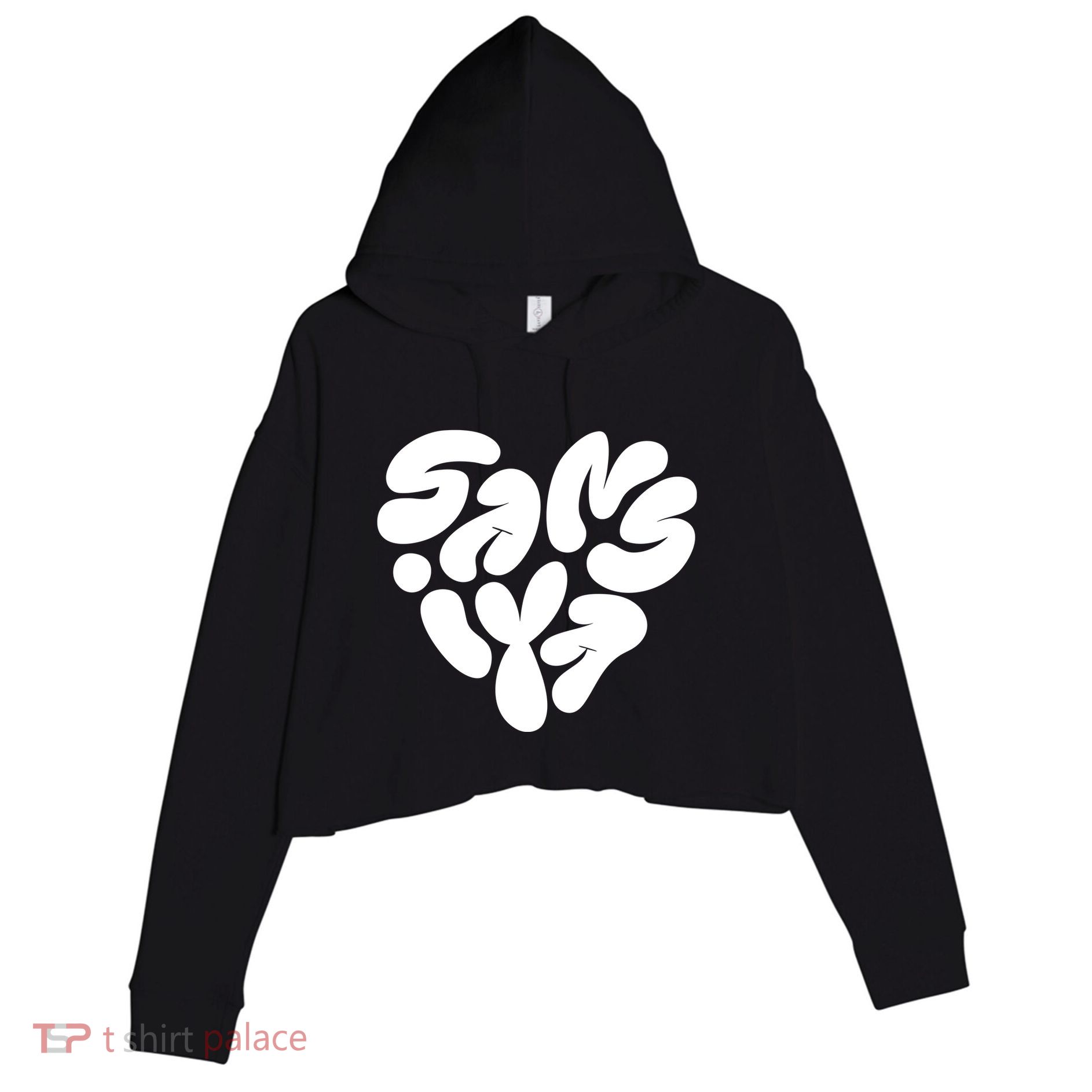 Thegrefg Wearing Saiyans CorazóN Saiyans V.2 Crop Fleece Hoodie