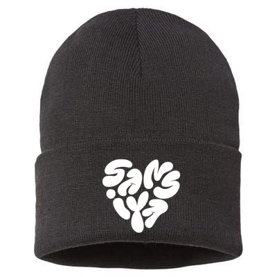 Thegrefg Wearing Saiyans CorazóN Saiyans V.2 Sustainable Knit Beanie