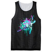 Turtle Watercolor Sea Ocean Wildlife Animal Mesh Reversible Basketball Jersey Tank