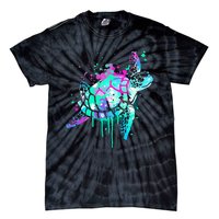 Turtle Watercolor Sea Ocean Wildlife Animal Tie-Dye T-Shirt