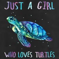 Turtle Watercolor Sea Ocean Just A Girl Who Loves Turtles Cute Gift Hat