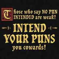 Those Who Say No Pun Intended Are Weak Intend Your Puns Ladies PosiCharge Tri-Blend Wicking Tank