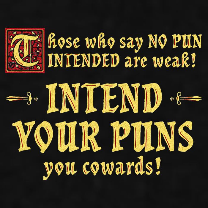 Those Who Say No Pun Intended Are Weak Intend Your Puns Ladies PosiCharge Tri-Blend Wicking Tank