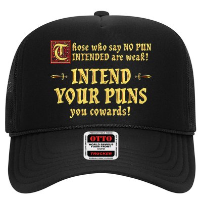 Those Who Say No Pun Intended Are Weak Intend Your Puns Hat