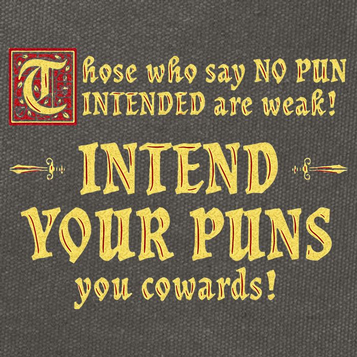 Those Who Say No Pun Intended Are Weak Intend Your Puns Cotton Canvas Backpack