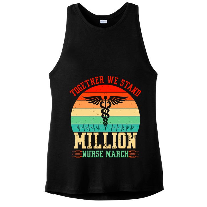 Together We Stand Million Nurse March Ladies PosiCharge Tri-Blend Wicking Tank
