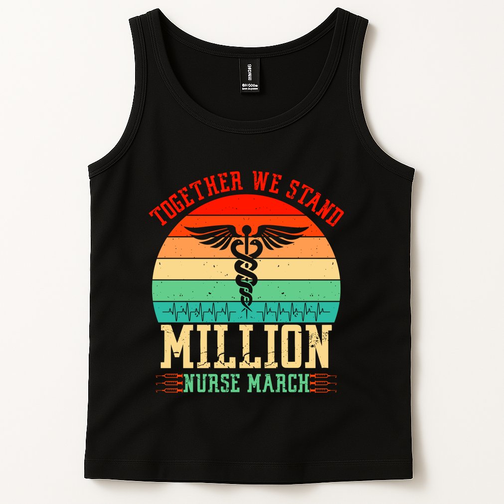 Together We Stand Million Nurse March Tank Top