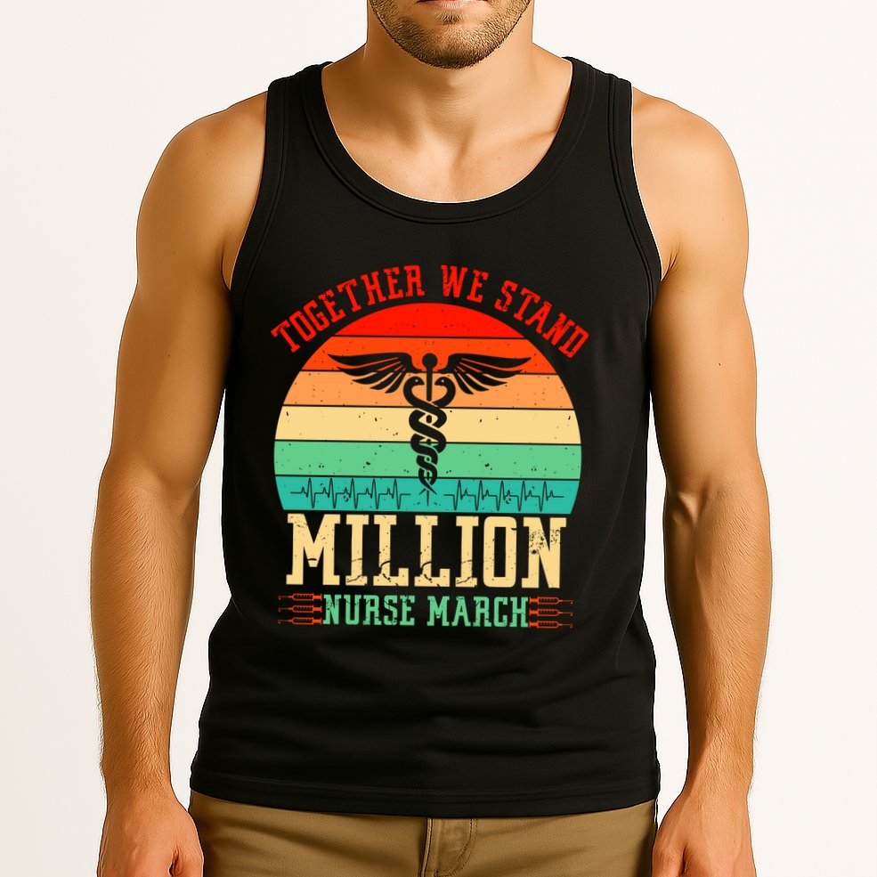 Together We Stand Million Nurse March Tank Top
