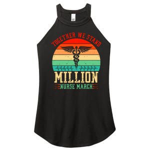 Together We Stand Million Nurse March Women's Perfect Tri Rocker Tank