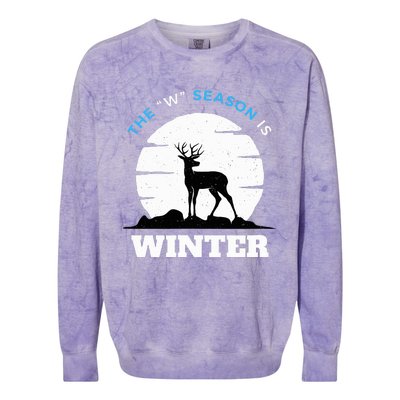 The W Season Is Winter Colorblast Crewneck Sweatshirt