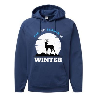 The W Season Is Winter Performance Fleece Hoodie