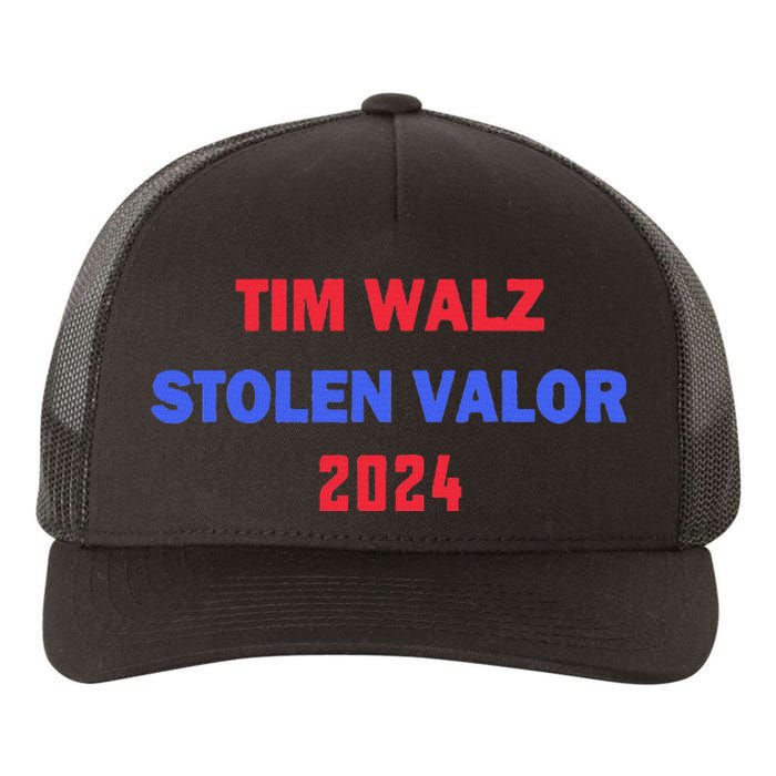 Tim Walz Stolen Valor Yupoong Adult 5-Panel Trucker Hat