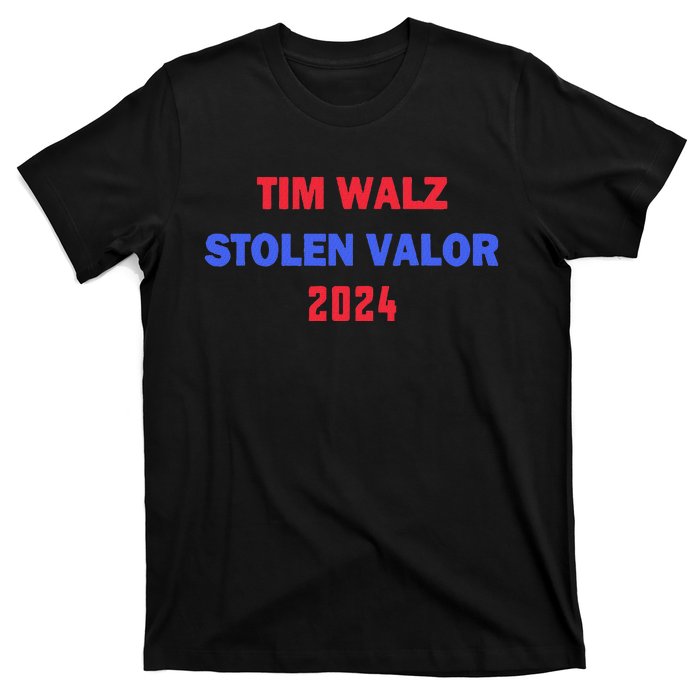 Tim Walz Stolen Valor T-Shirt