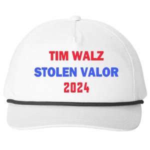 Tim Walz Stolen Valor Snapback Five-Panel Rope Hat