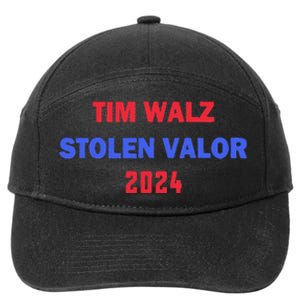 Tim Walz Stolen Valor 7-Panel Snapback Hat