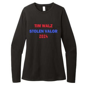 Tim Walz Stolen Valor Womens CVC Long Sleeve Shirt