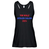 Tim Walz Stolen Valor Ladies Essential Flowy Tank