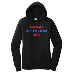 Tim Walz Stolen Valor Women's Pullover Hoodie