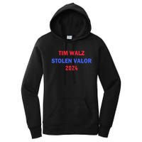 Tim Walz Stolen Valor Women's Pullover Hoodie