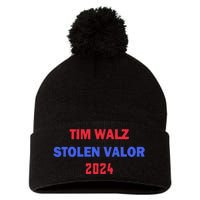 Tim Walz Stolen Valor Pom Pom 12in Knit Beanie