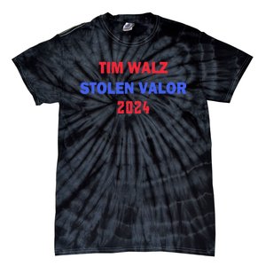 Tim Walz Stolen Valor Tie-Dye T-Shirt