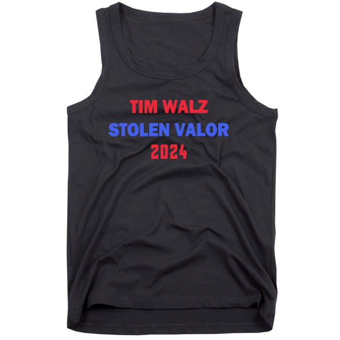 Tim Walz Stolen Valor Tank Top