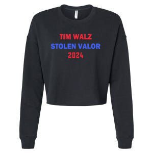 Tim Walz Stolen Valor Cropped Pullover Crew