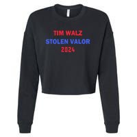 Tim Walz Stolen Valor Cropped Pullover Crew