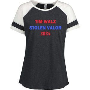 Tim Walz Stolen Valor Enza Ladies Jersey Colorblock Tee