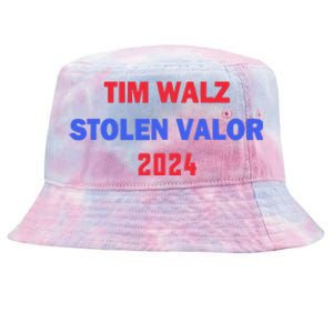 Tim Walz Stolen Valor Tie-Dyed Bucket Hat