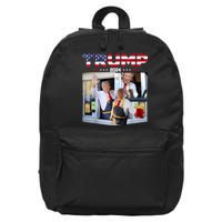 Trump Works The Drive Thru Fast Food Worker French Fries 16 in Basic Backpack