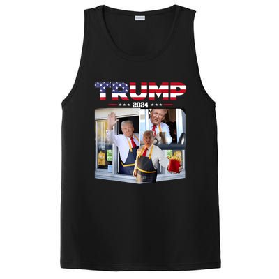 Trump Works The Drive Thru Fast Food Worker French Fries PosiCharge Competitor Tank