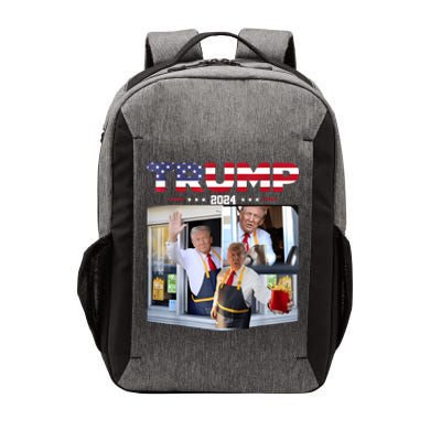 Trump Works The Drive Thru Fast Food Worker French Fries Vector Backpack