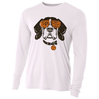 Tennessee Women Tn Dog State Flag Tn Lover Cooling Performance Long Sleeve Crew