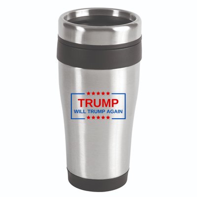 Trump Will Trump Again 16oz Travel Tumbler