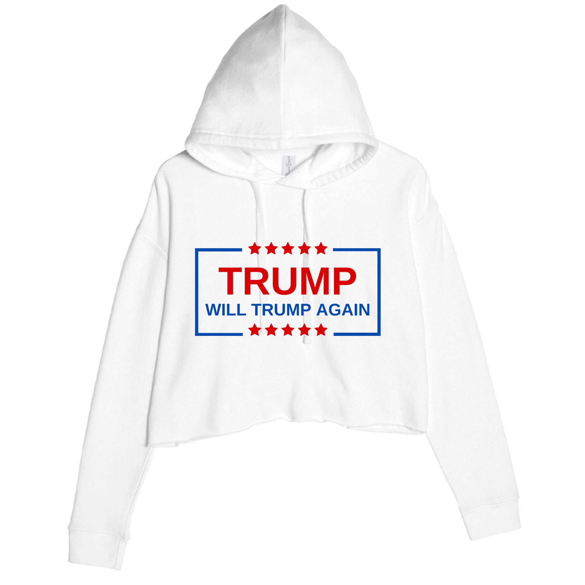 Trump Will Trump Again Crop Fleece Hoodie