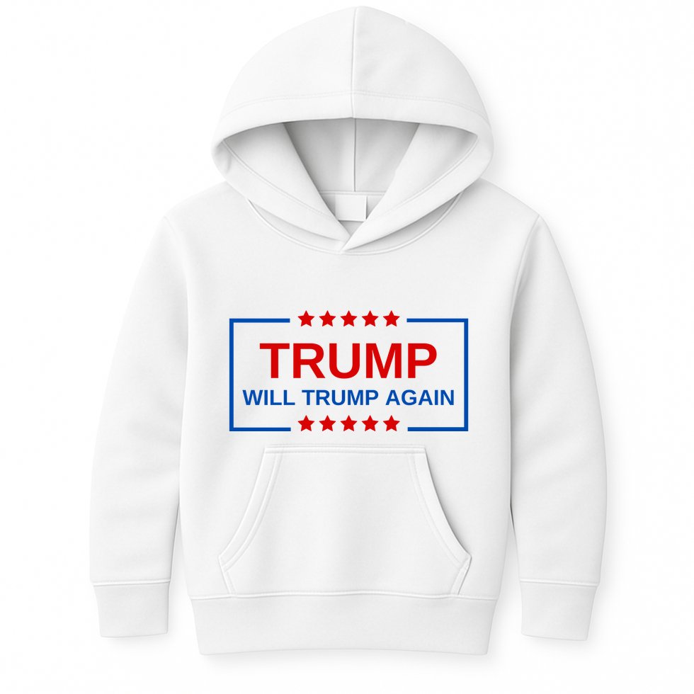 Trump Will Trump Again Kids Hoodie