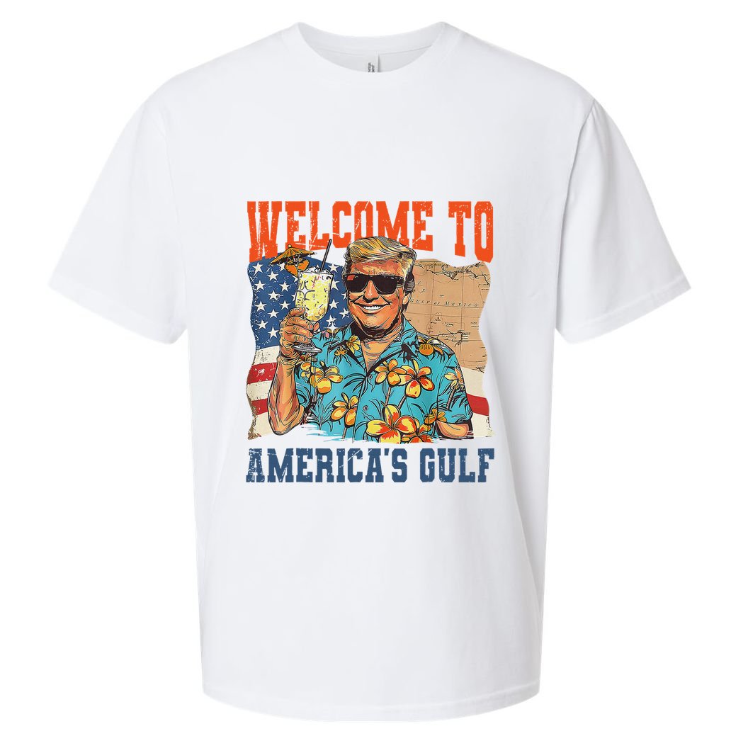 Trump Welcome To AmericaS Gulf Mexico Sueded Cloud Jersey T-Shirt