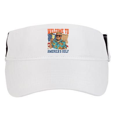 Trump Welcome To AmericaS Gulf Mexico Adult Drive Performance Visor