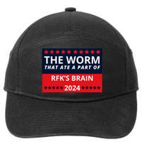 The Worm That Ate A Part Of Rfk’S Brain 2024 7-Panel Snapback Hat