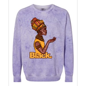 They Whispered To Her African Black History Month Funny Gift Colorblast Crewneck Sweatshirt