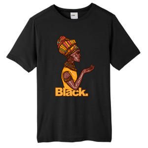 They Whispered To Her African Black History Month Funny Gift Tall Fusion ChromaSoft Performance T-Shirt