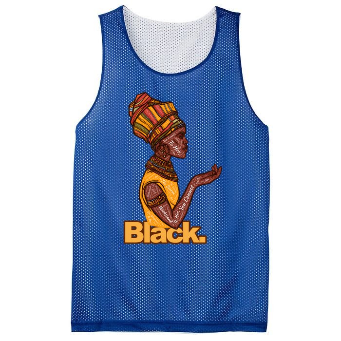 They Whispered To Her African Black History Month Funny Gift Mesh Reversible Basketball Jersey Tank